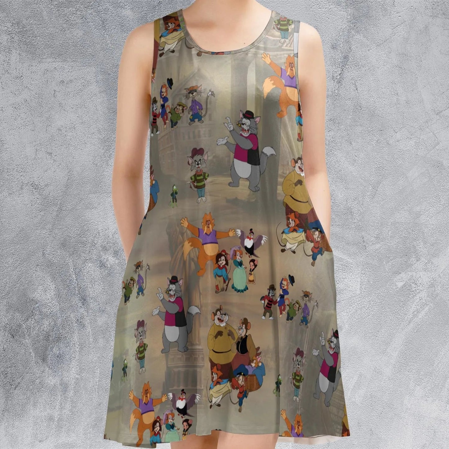 Casual Sleeveless Dress - UBCZQPA8
