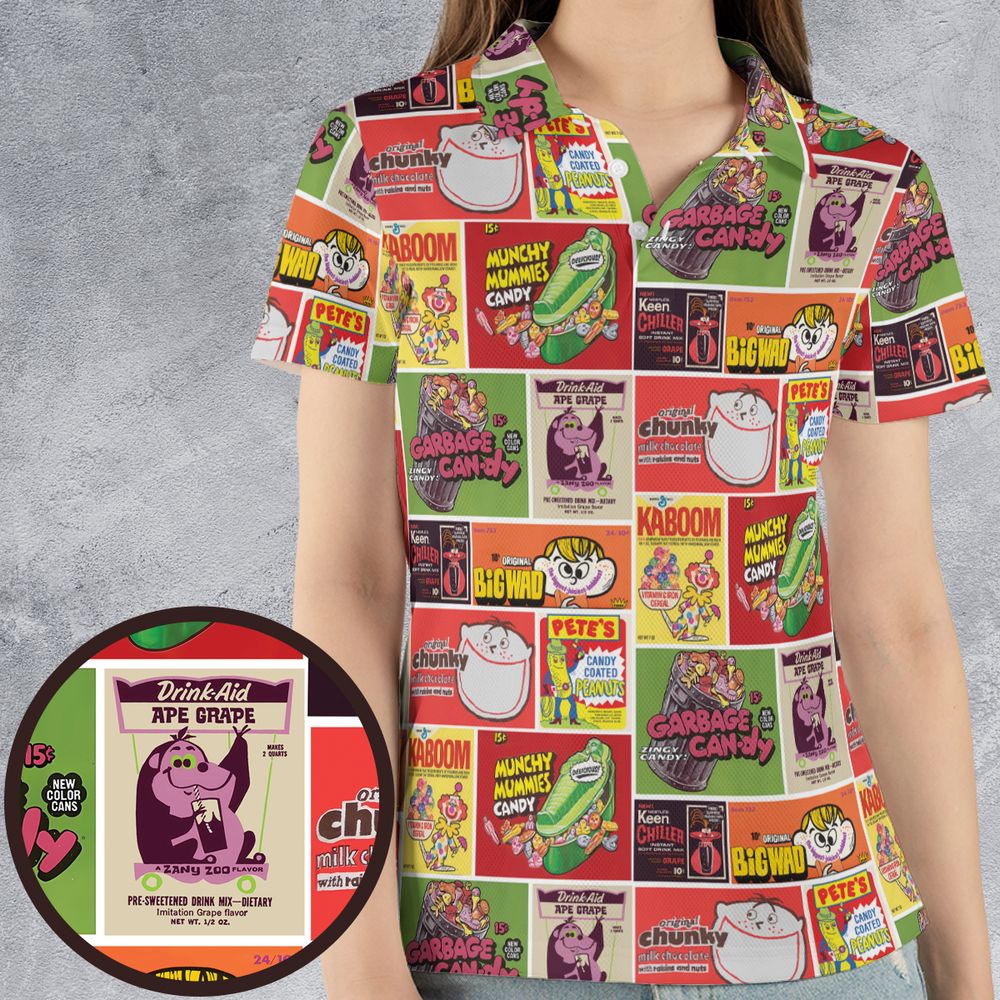 AOP Men/Women Polo Shirt - QTNEA2CD -  - 4