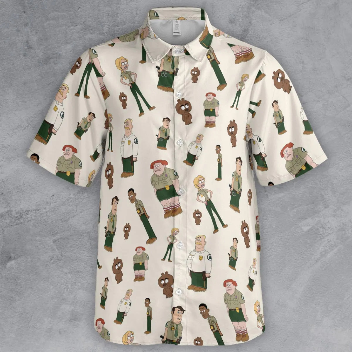 Short Sleeve Button Shirt - HSFR1PRT