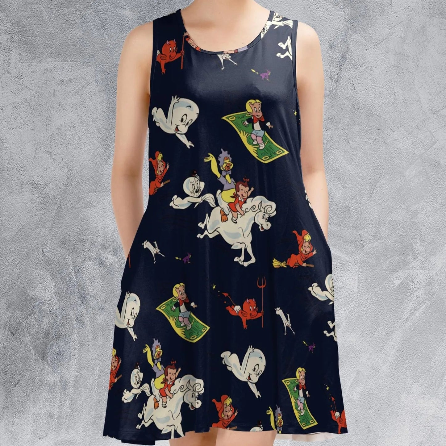 Casual Sleeveless Dress - 5QMY6KXK