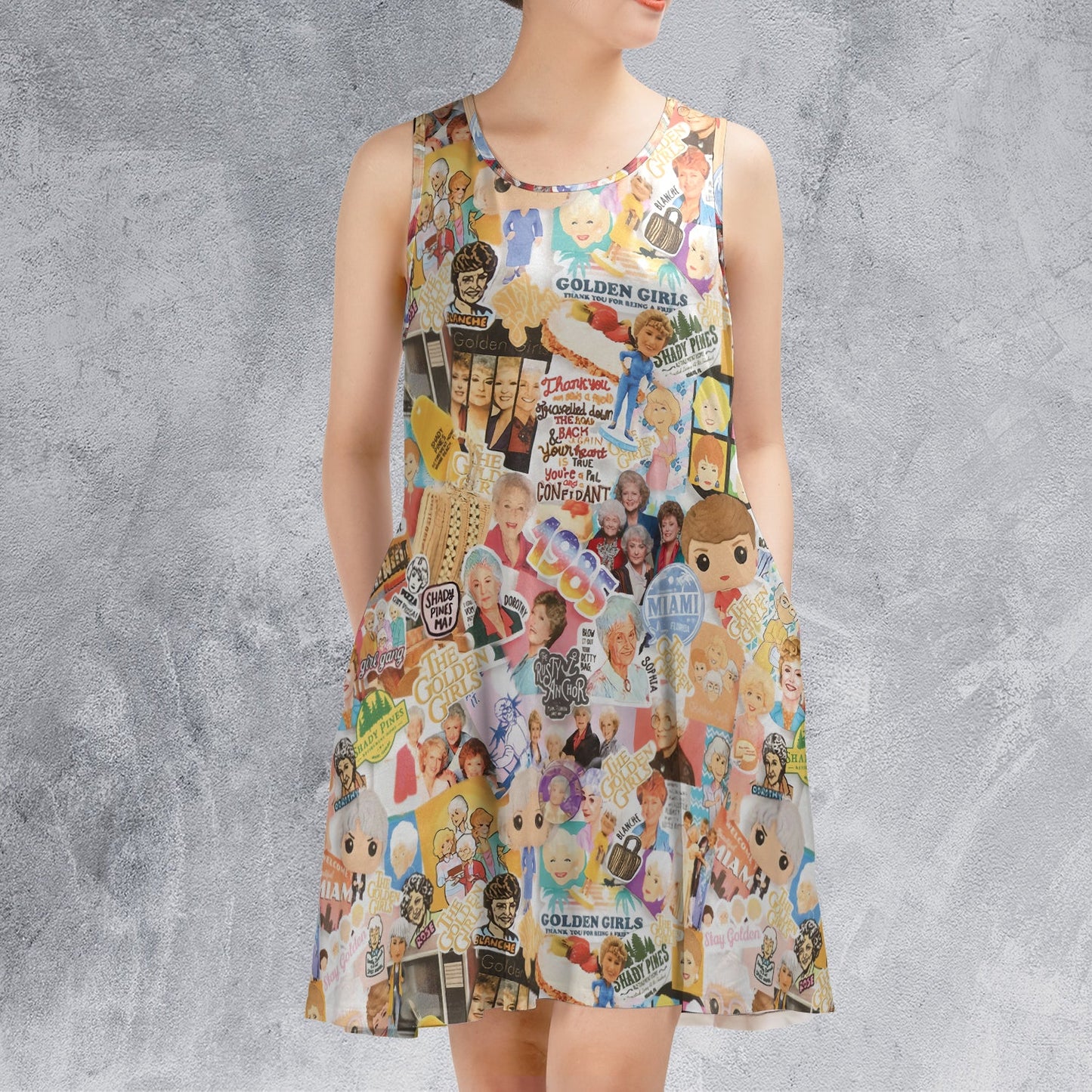Casual Sleeveless Dress - PJHZ2UUW