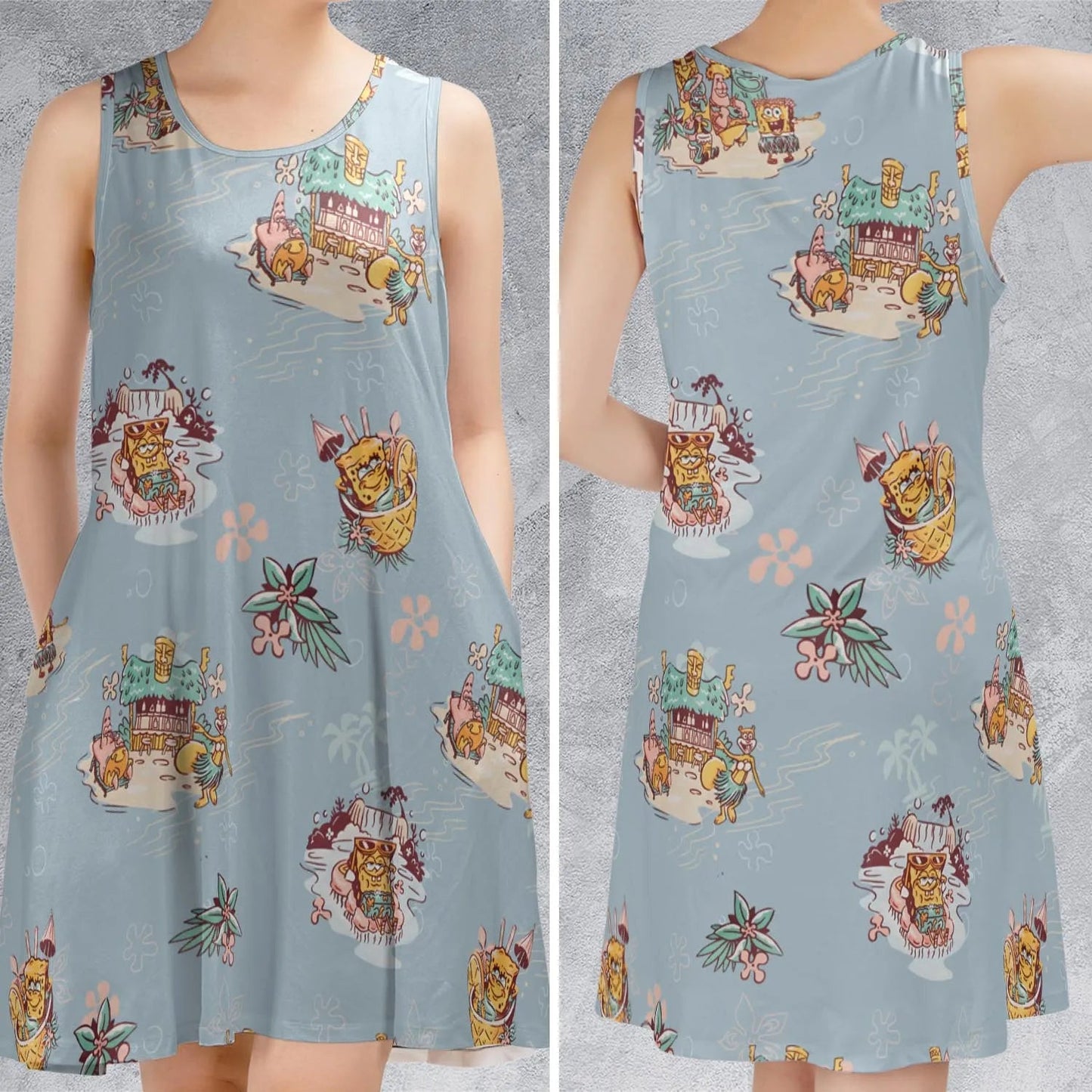 Casual Sleeveless Dress - YEGAVLMF