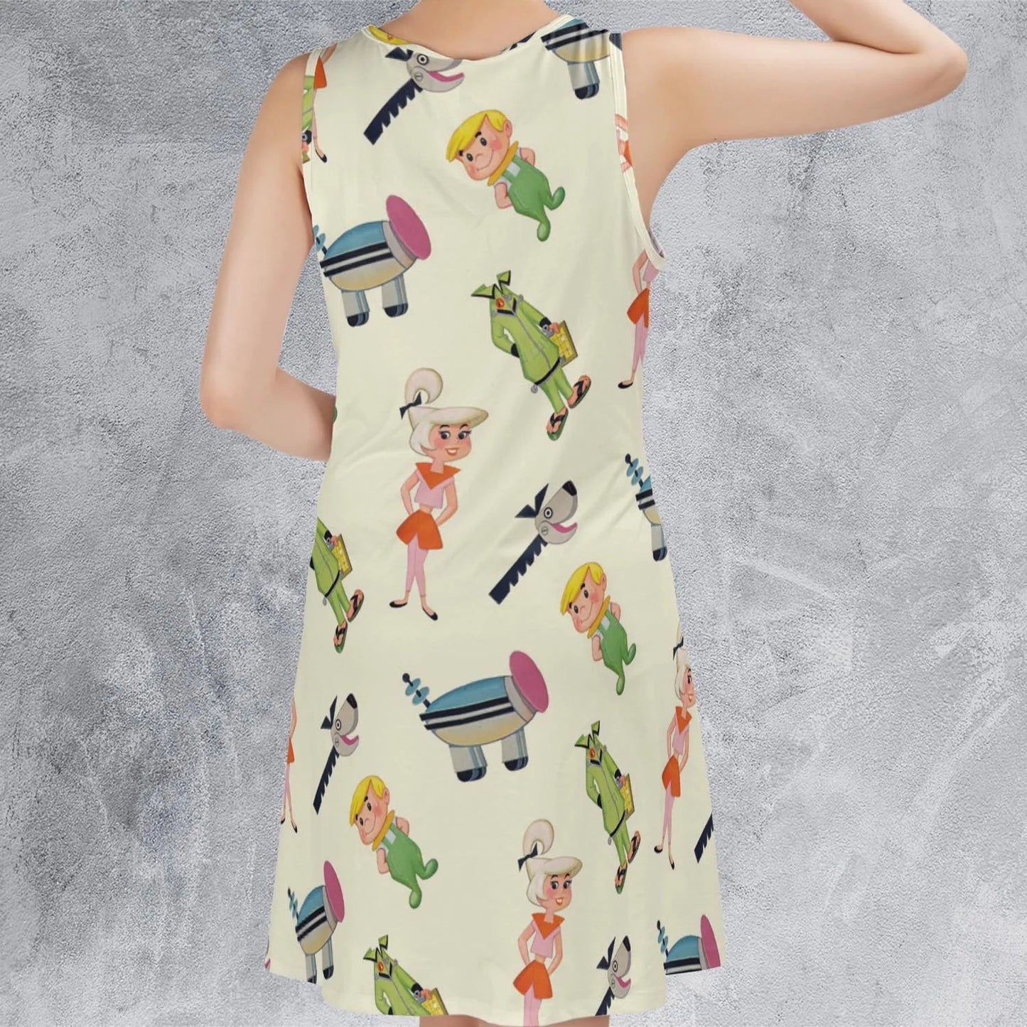 Casual Sleeveless Dress - FGNEHVL5