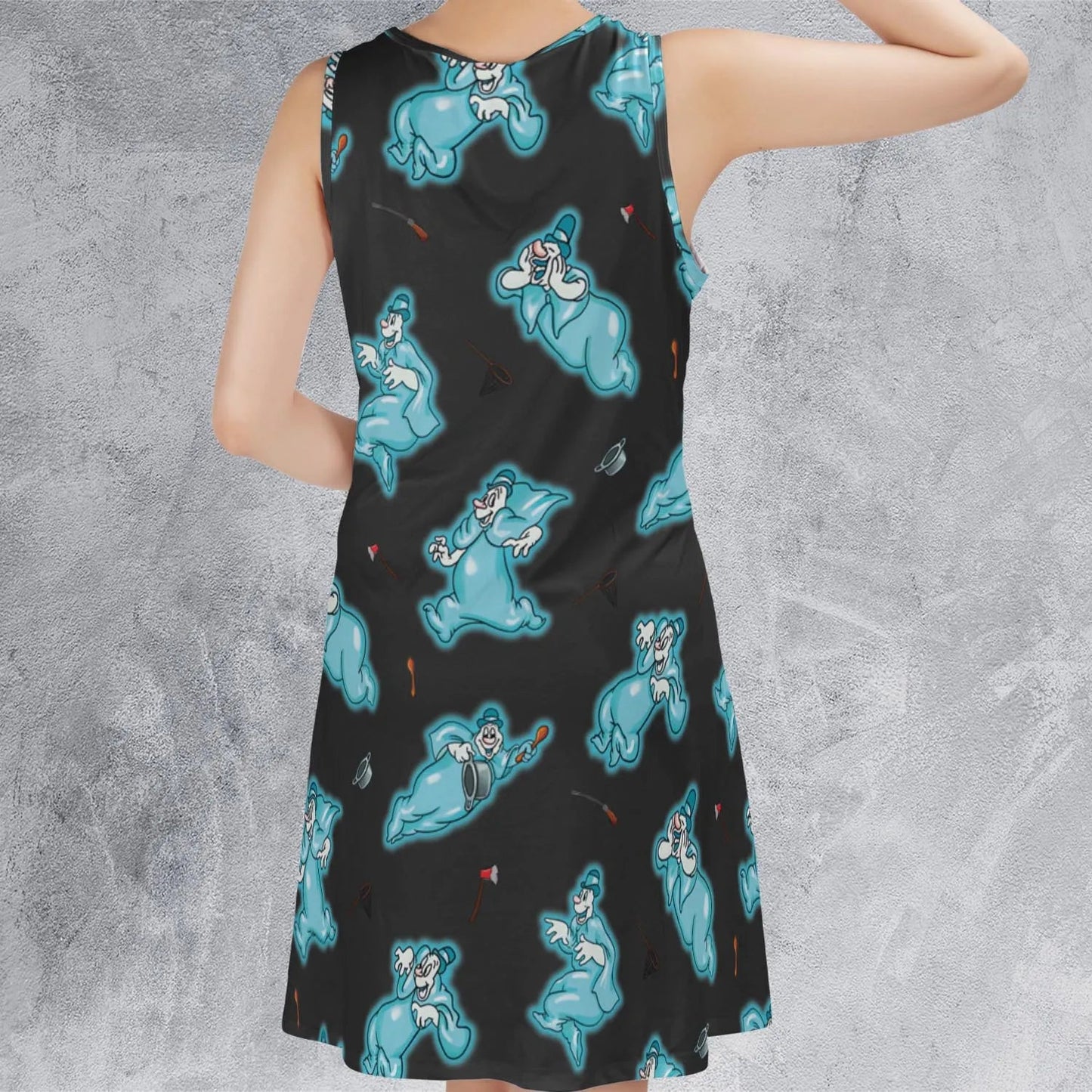 Casual Sleeveless Dress - CJ1NHA5S