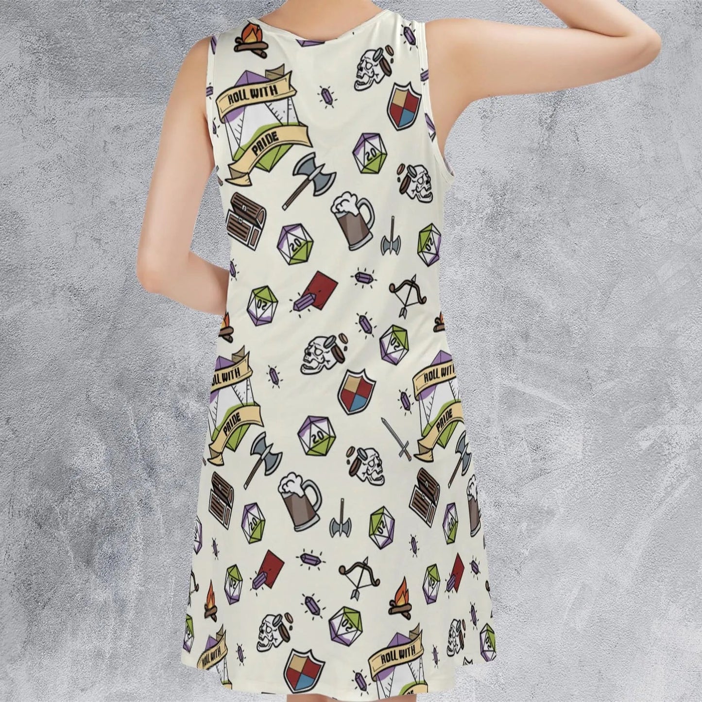 Casual Sleeveless Dress - 4SEKAEE5