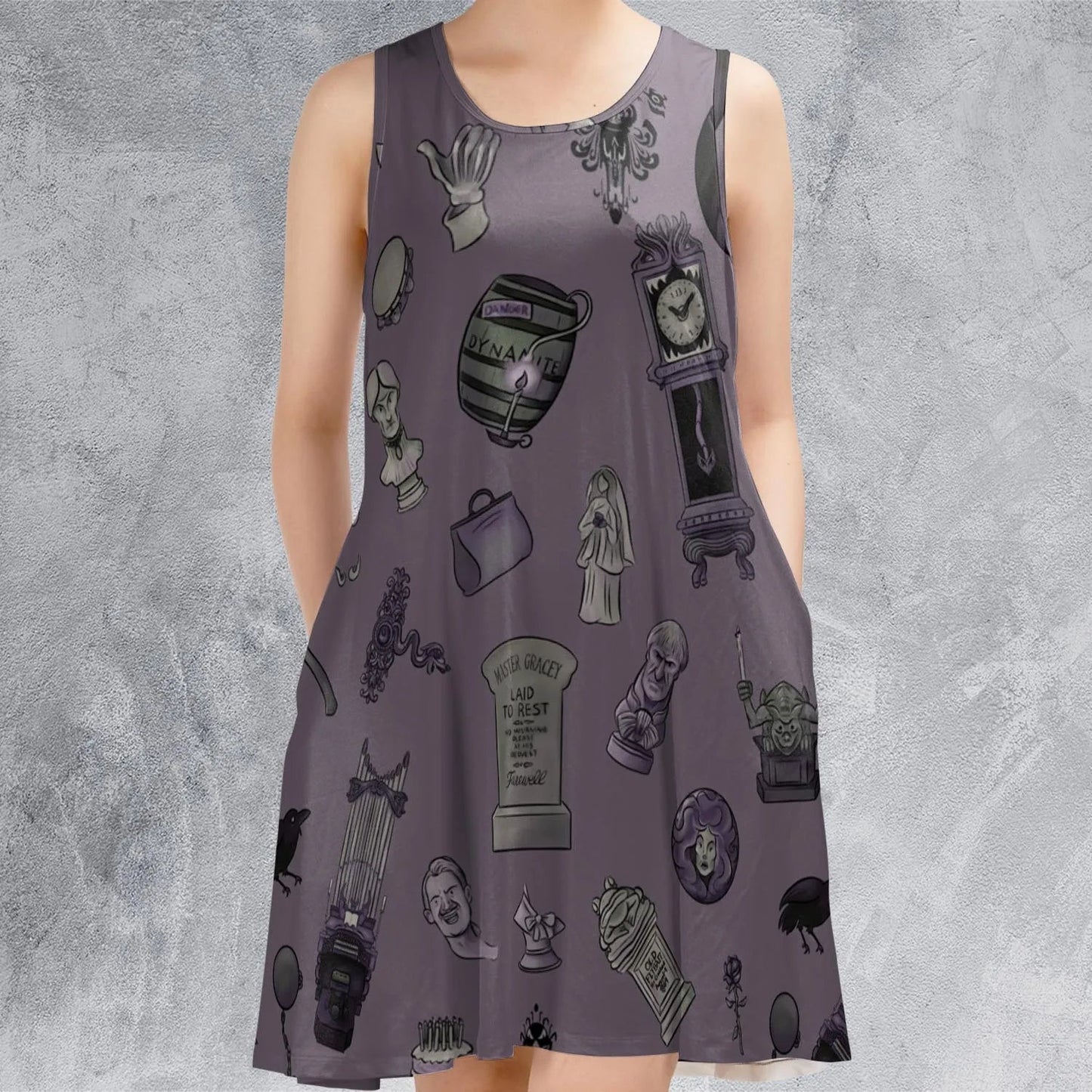 Casual Sleeveless Dress - QQC84TEY