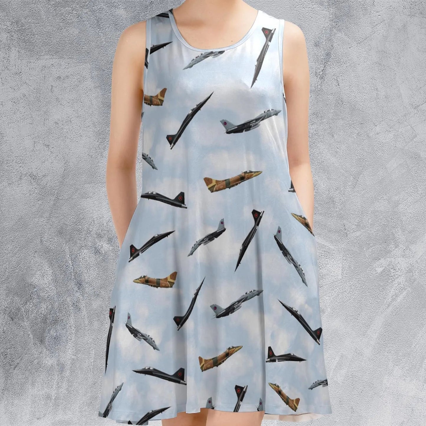 Casual Sleeveless Dress - HYYQXRND