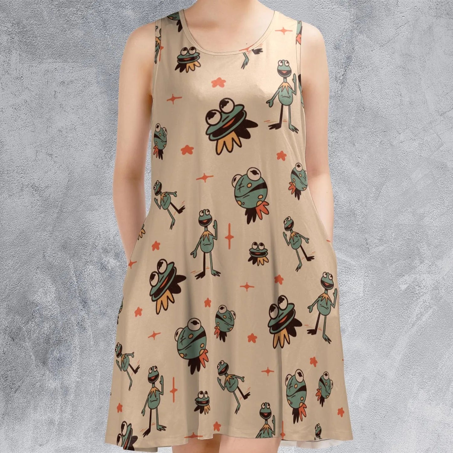 Casual Sleeveless Dress - Q82YCQ4L
