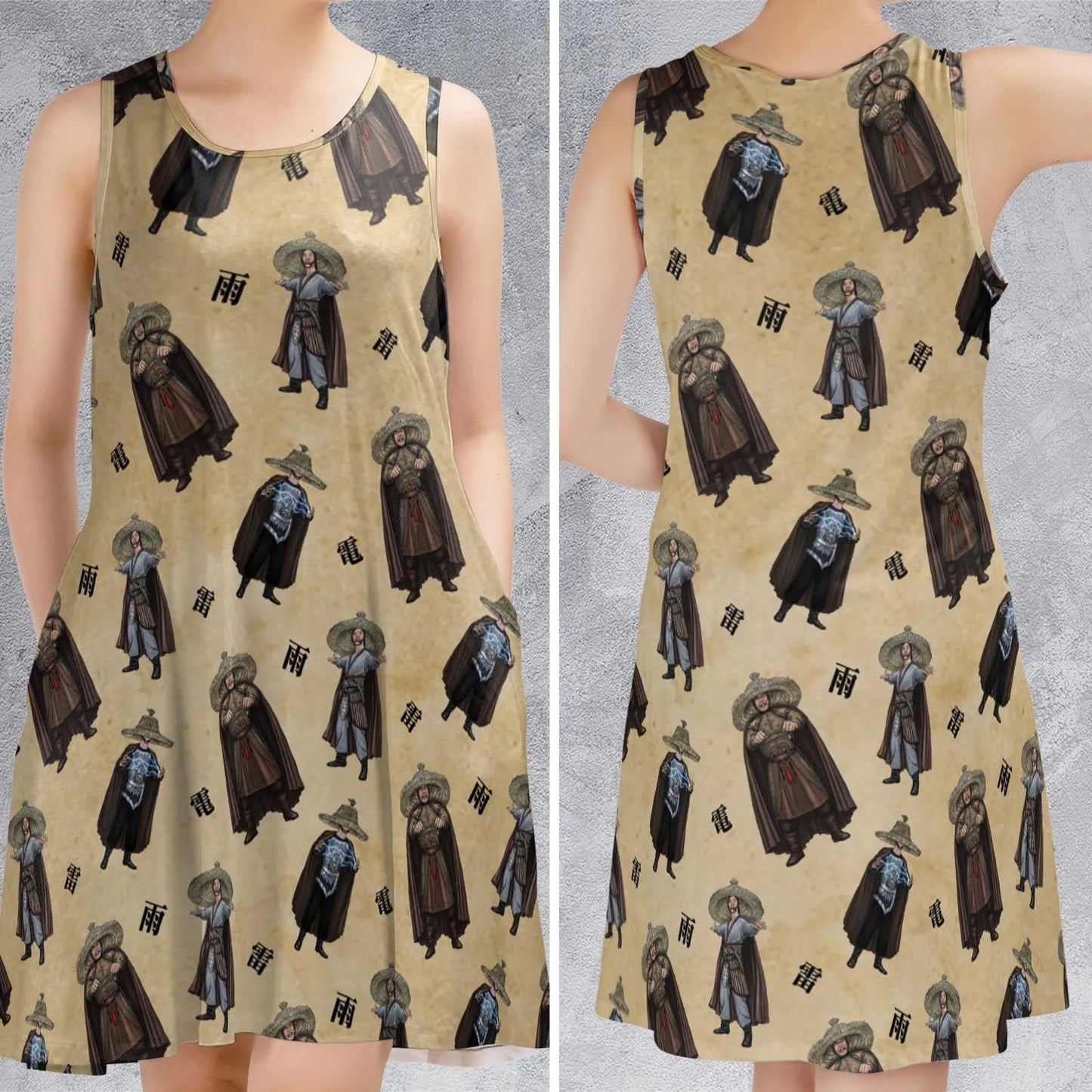 Casual Sleeveless Dress - RRQ4PGSX