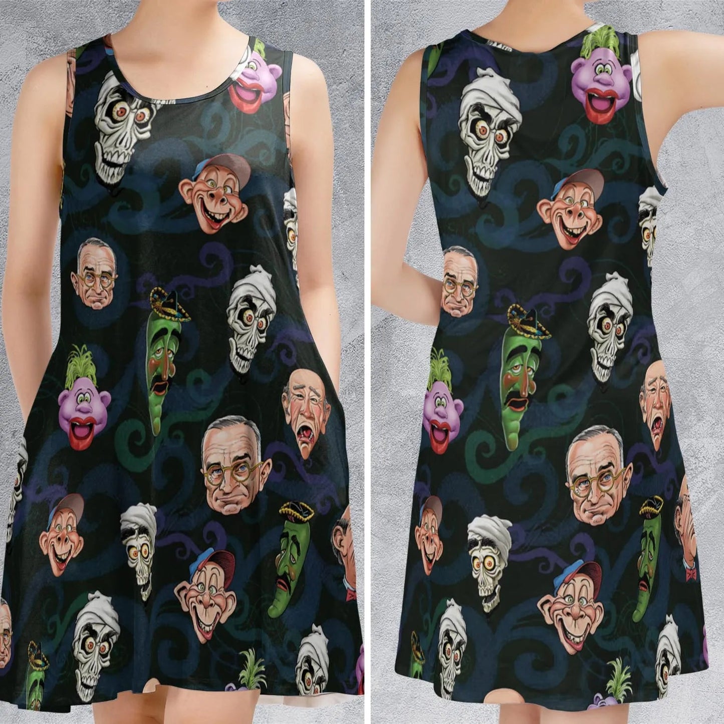 Casual Sleeveless Dress - N8KSZY43