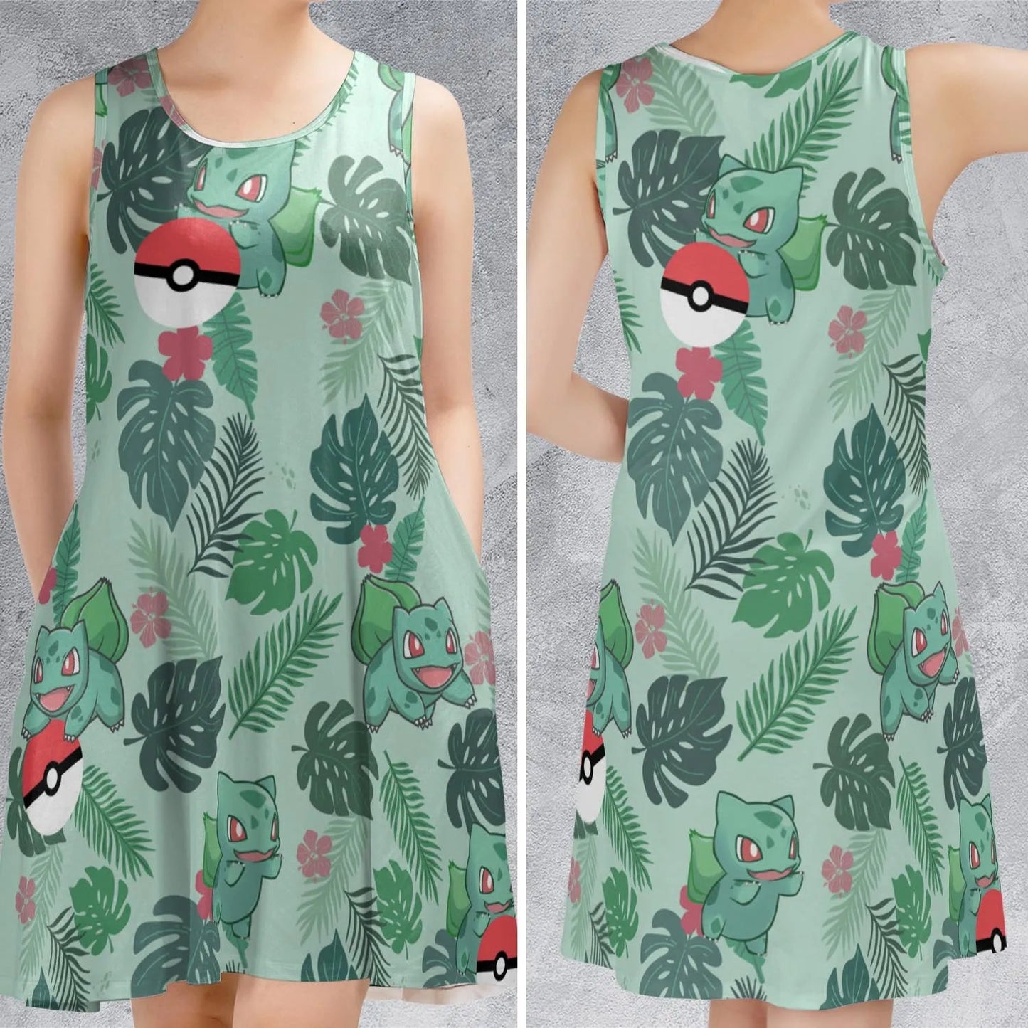 Casual Sleeveless Dress - JSUZ3VD8