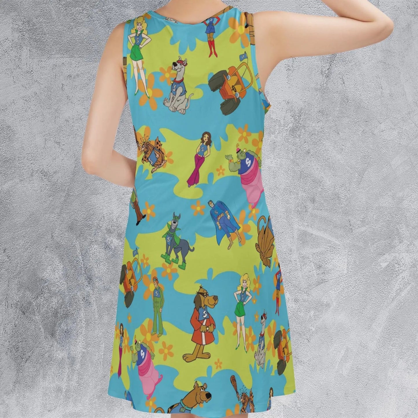 Casual Sleeveless Dress - PGHWTTNY