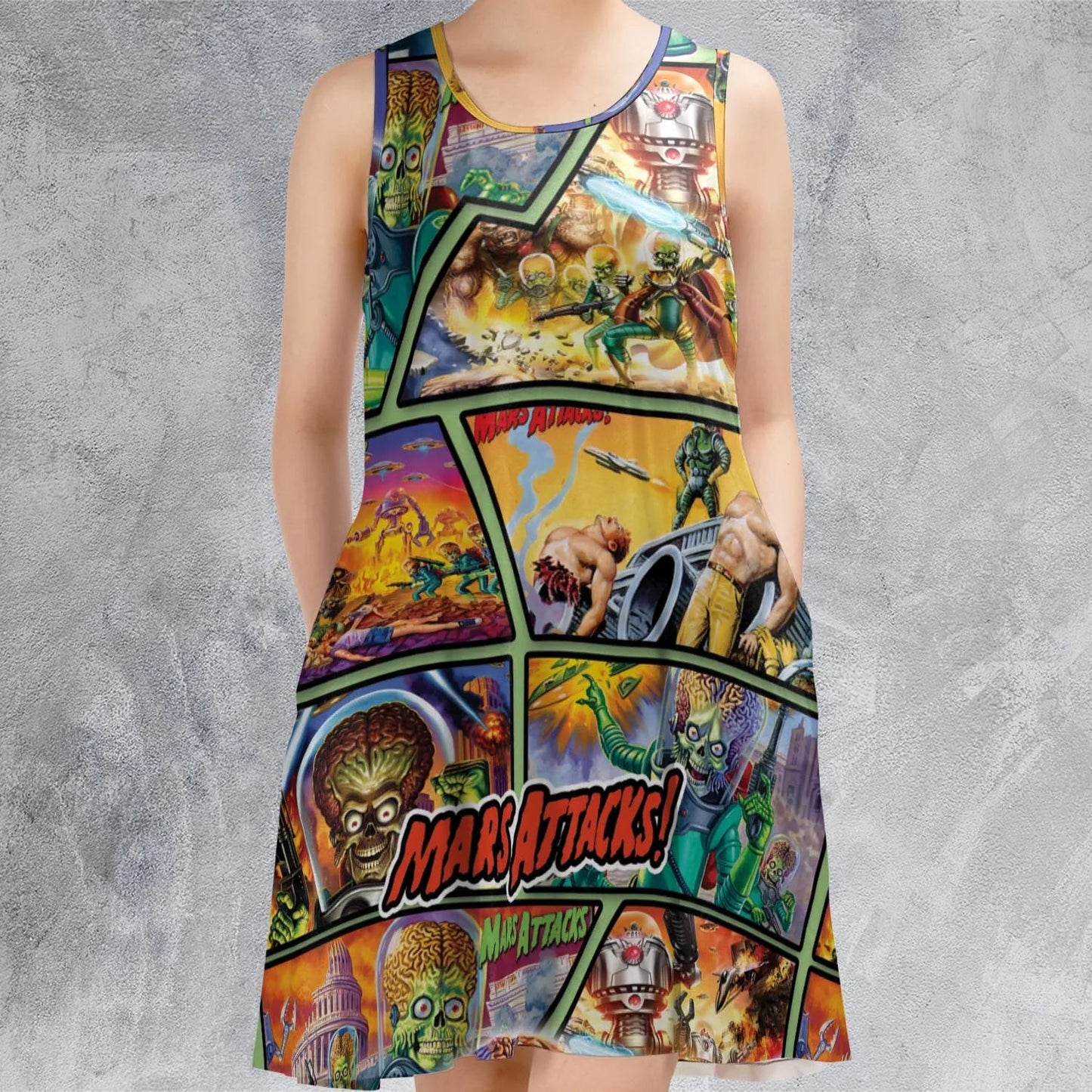 Casual Sleeveless Dress - W5PF1NJT