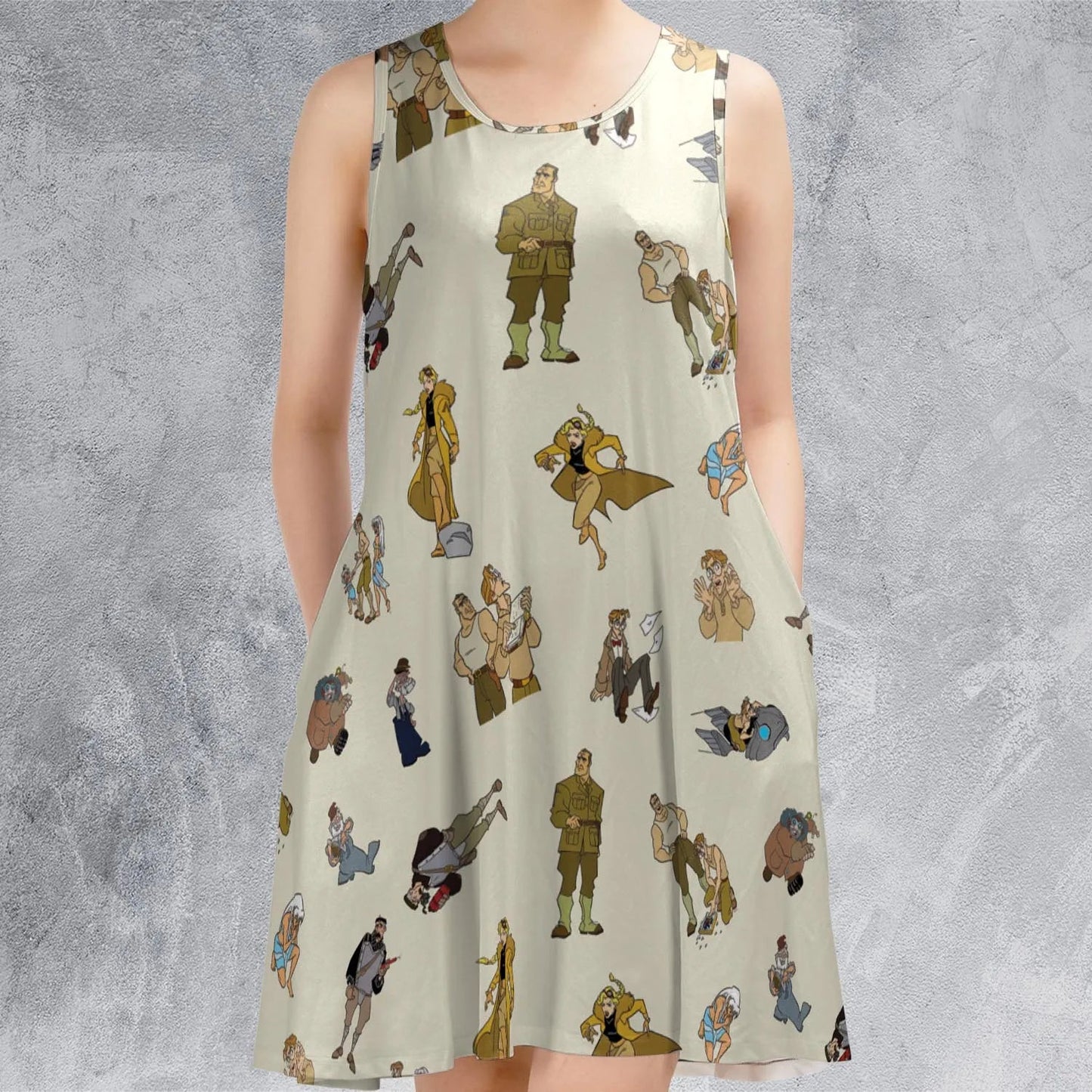 Casual Sleeveless Dress - BFTU2W9N