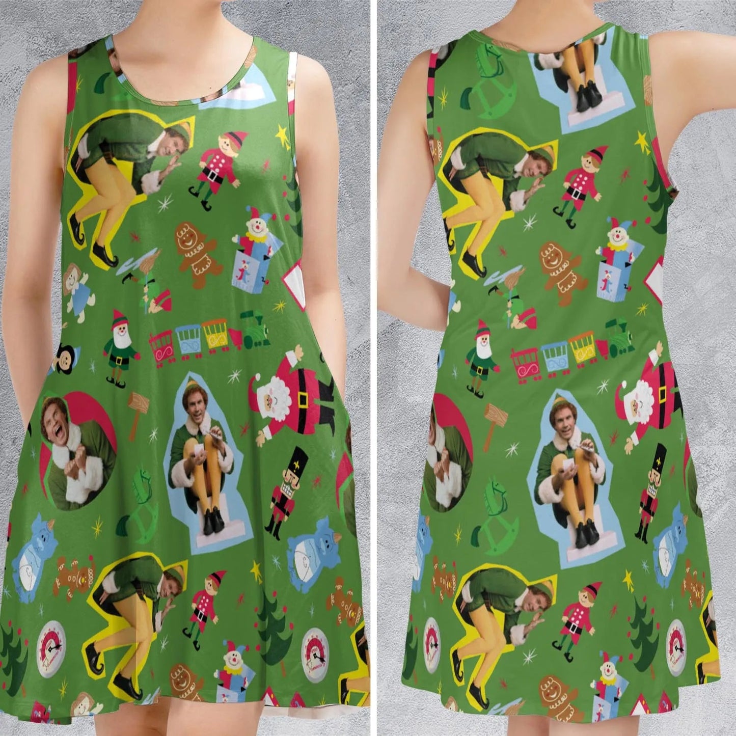 Casual Sleeveless Dress - NPFGDP3T