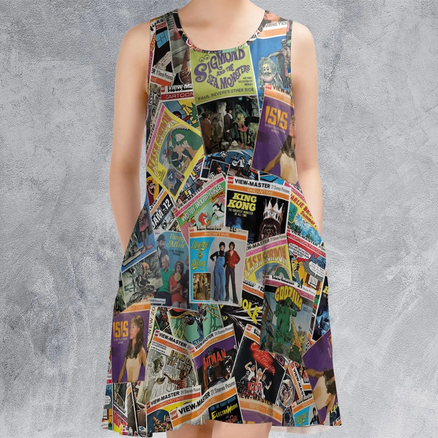 Casual Sleeveless Dress - N6F8LDPT