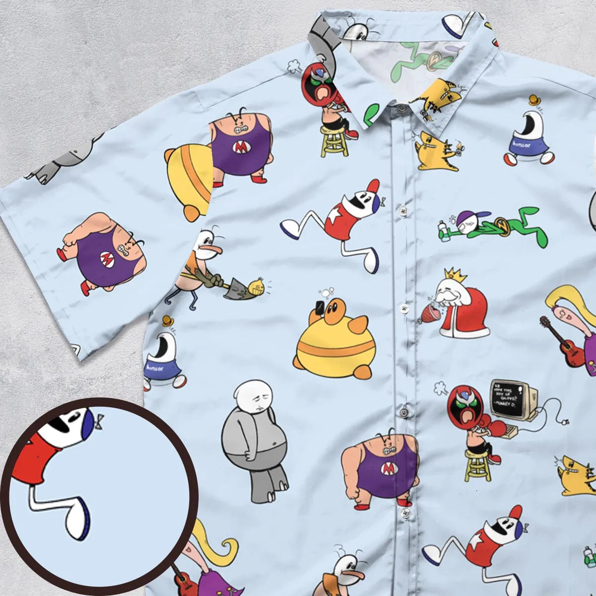 Short Sleeve Button Shirt - B8TE8ARJ