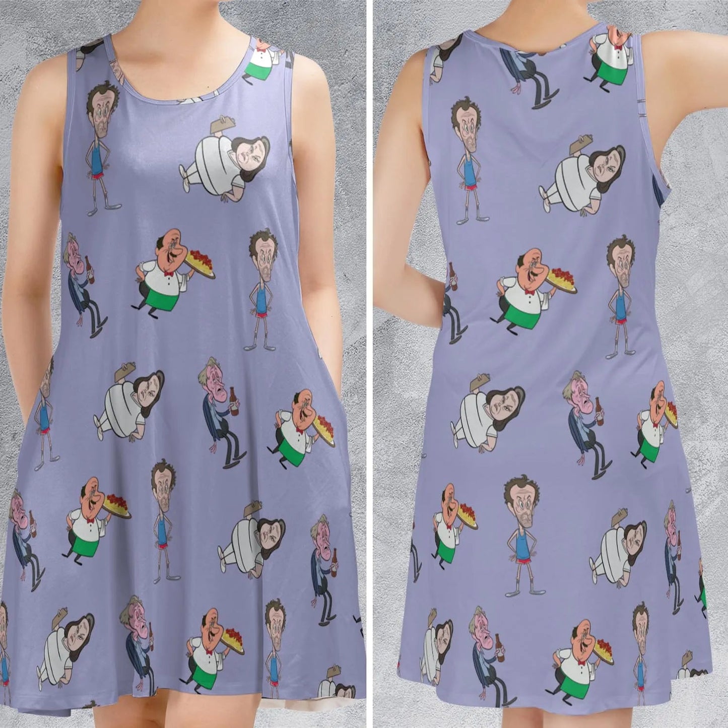 Casual Sleeveless Dress - 87GP5EVG