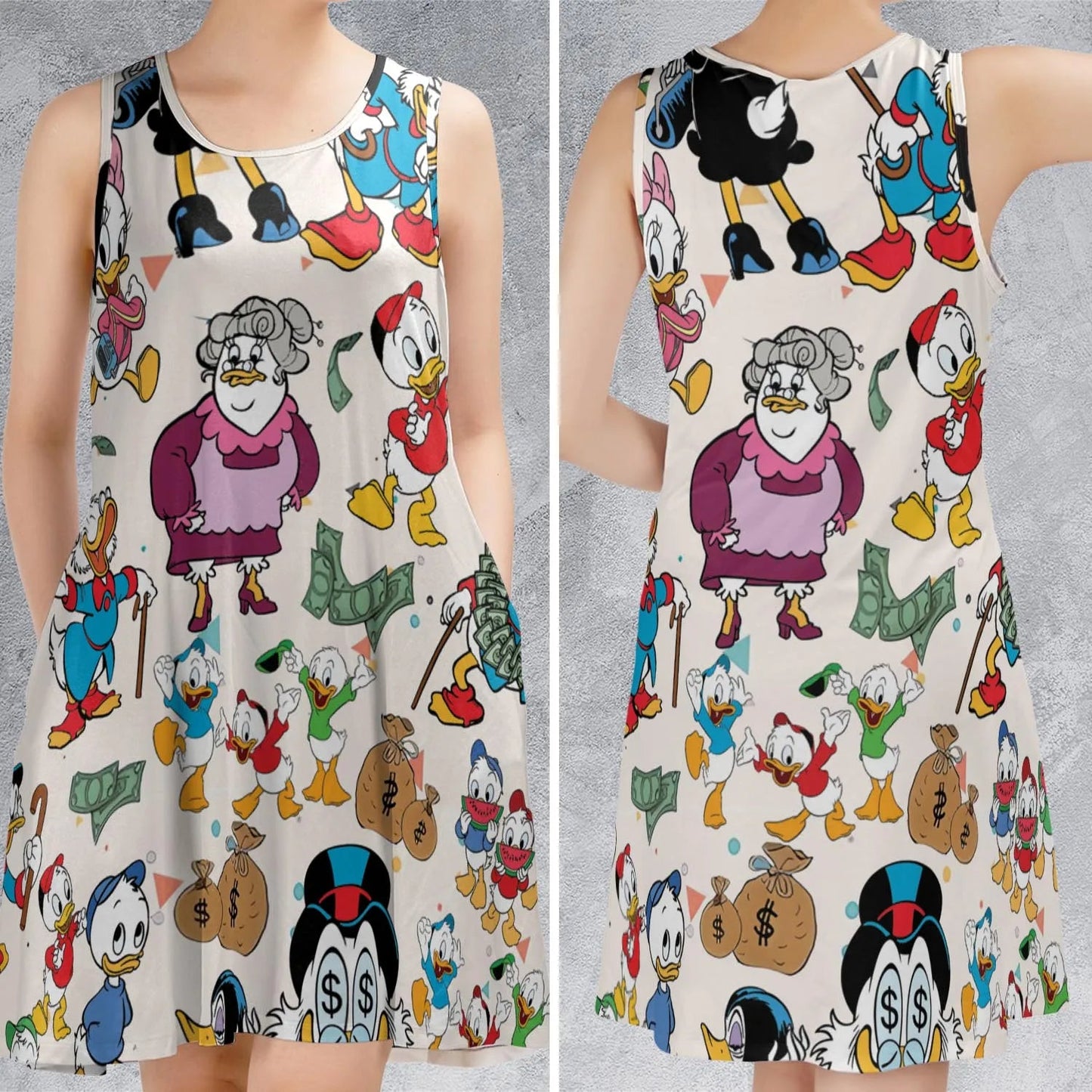 Casual Sleeveless Dress - J4KW75HF