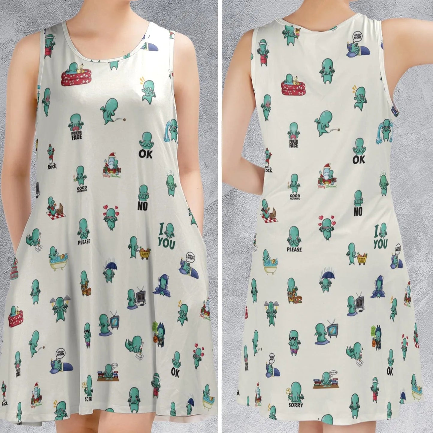 Casual Sleeveless Dress - Q9ZQ8ULP
