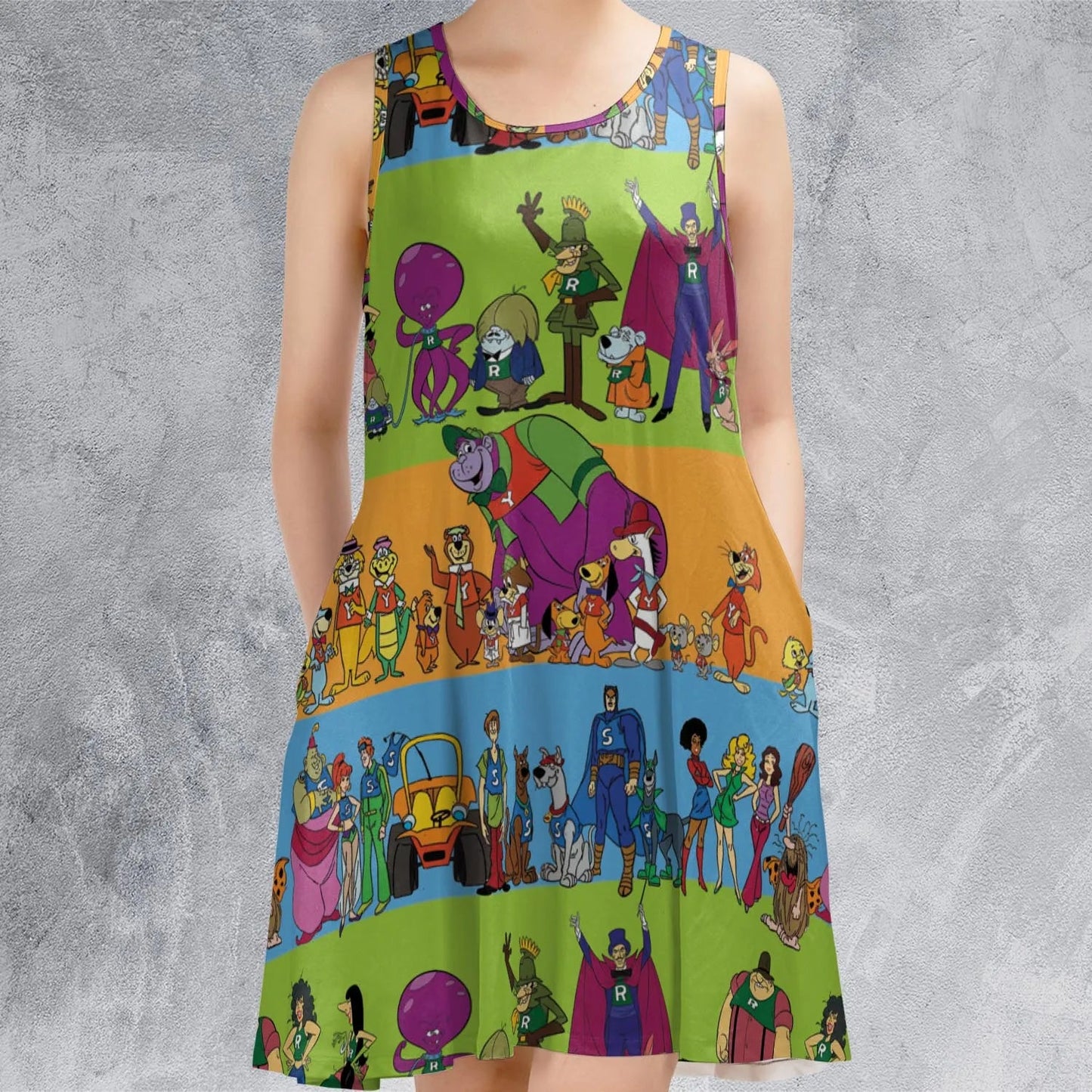 Casual Sleeveless Dress - P6MP98XB