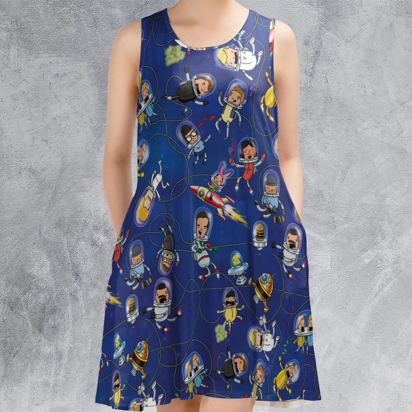 Casual Sleeveless Dress - UUS3DJ4S