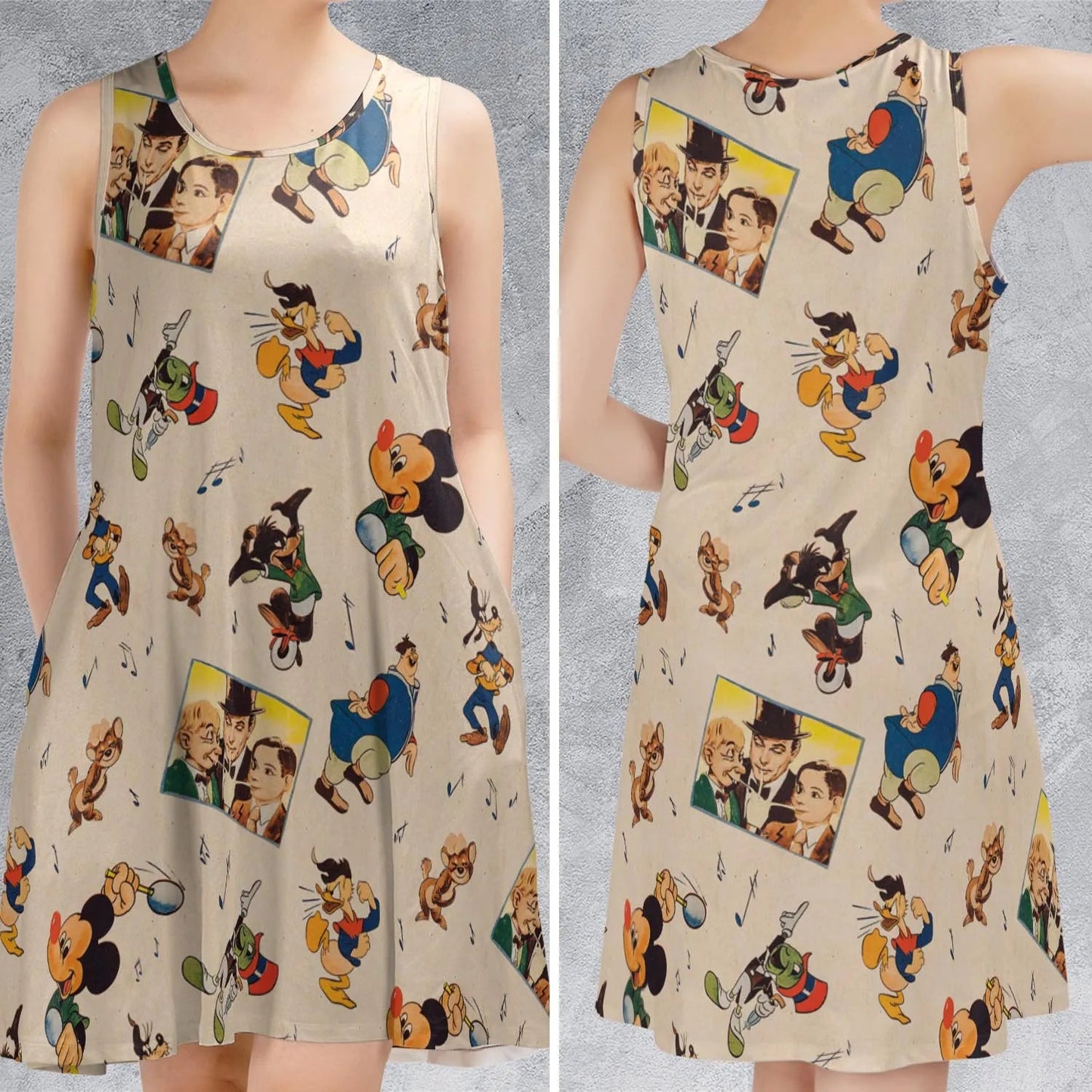 Casual Sleeveless Dress - JQKTVX73