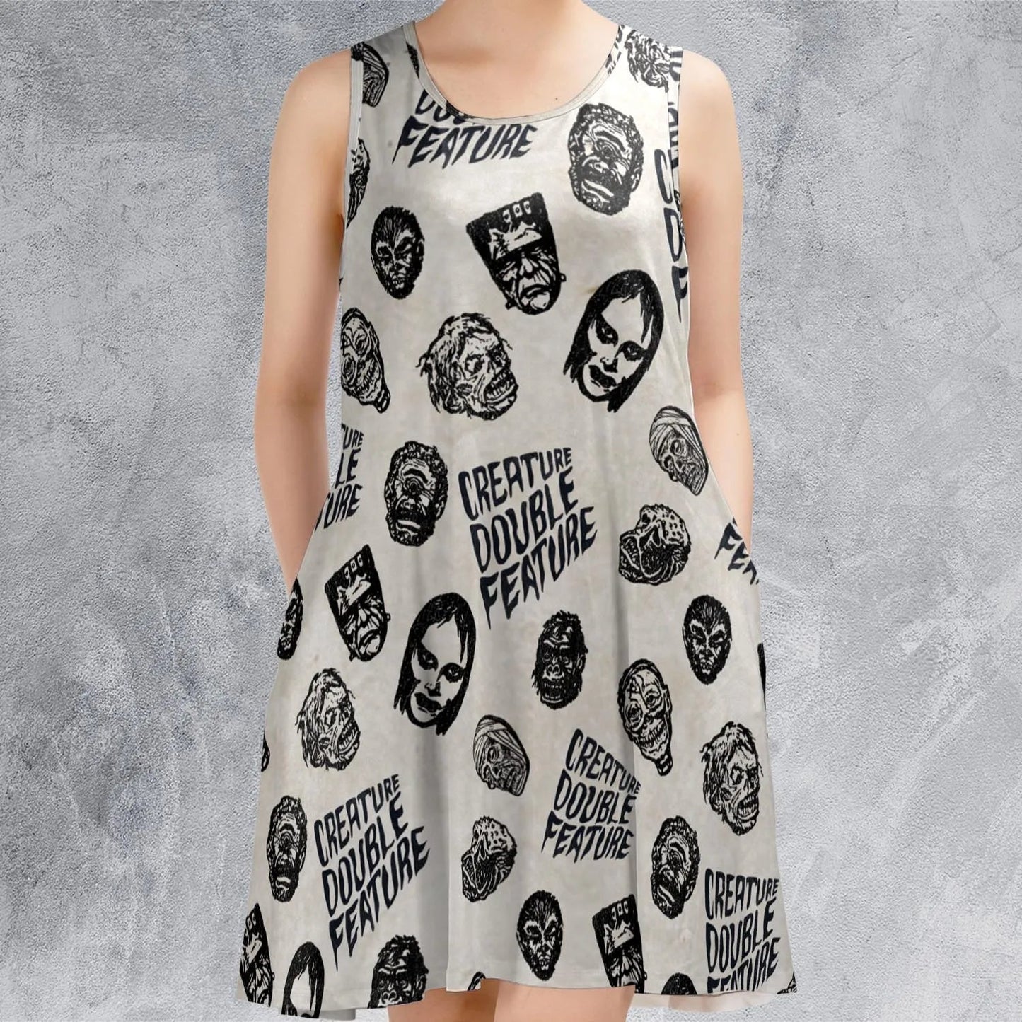 Casual Sleeveless Dress - KSAY7GQE