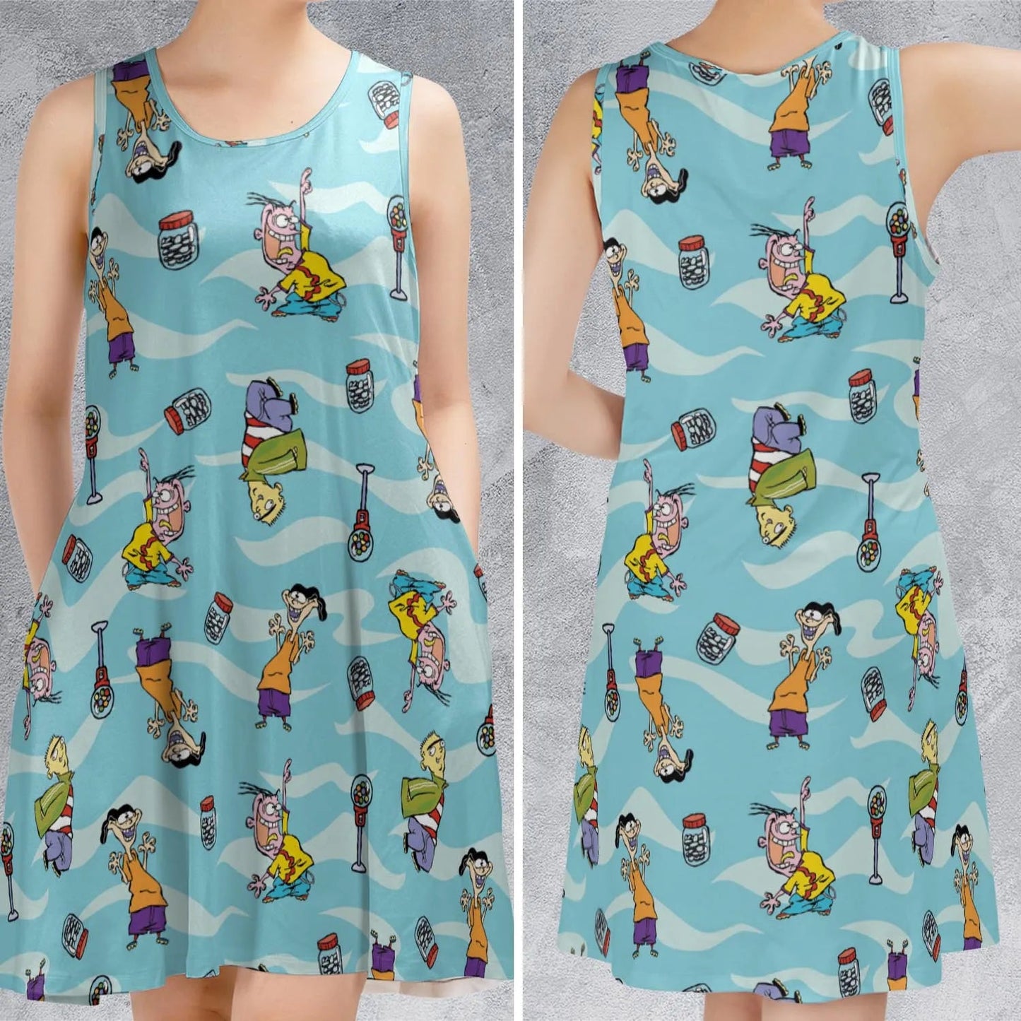 Casual Sleeveless Dress - D9M6LYSH