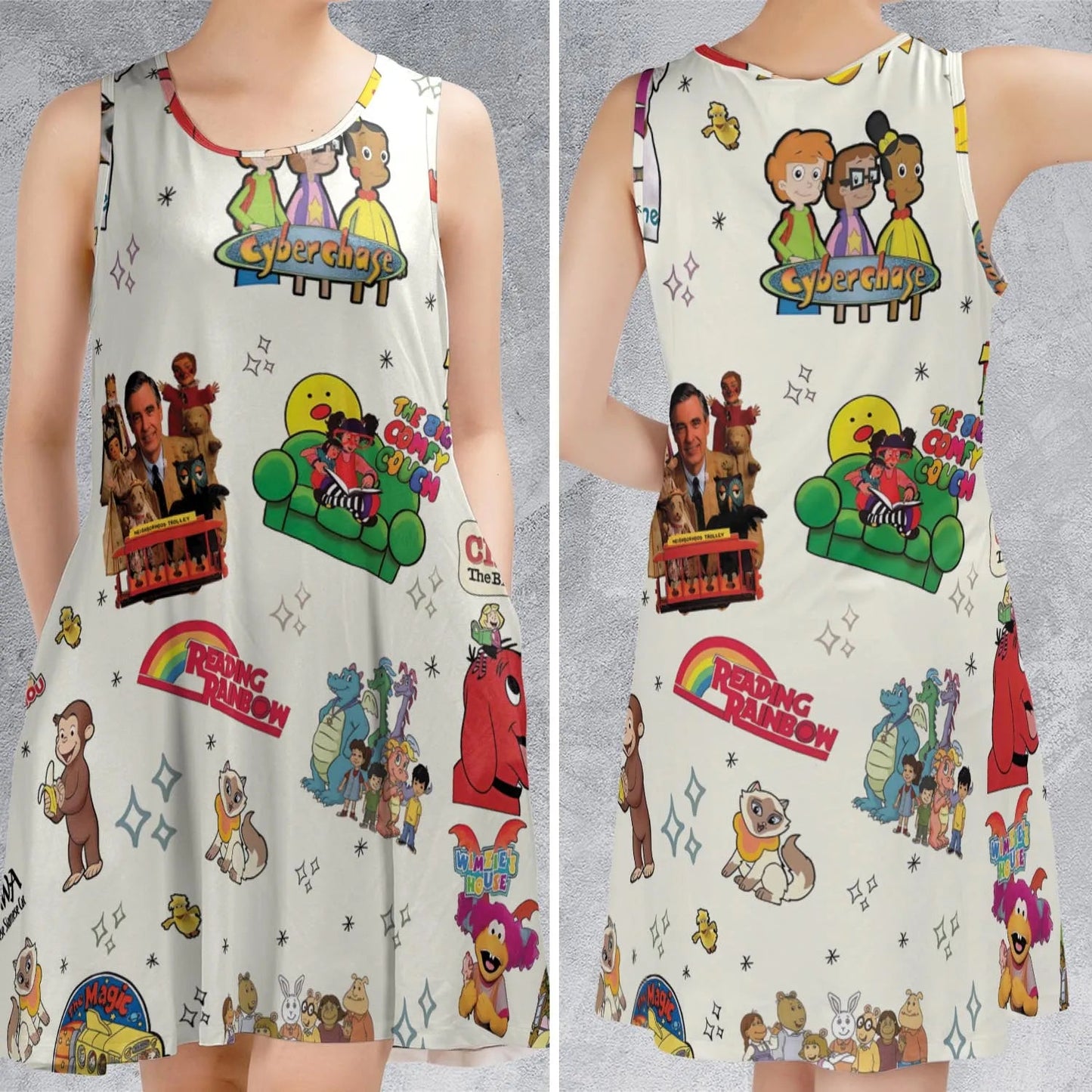 Casual Sleeveless Dress - JEU1E9AP