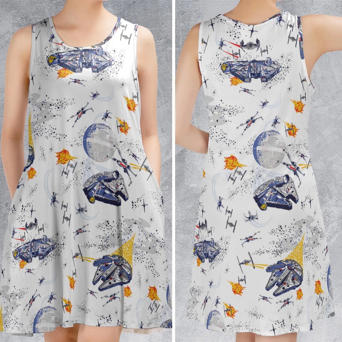 Casual Sleeveless Dress - Y2JUBFZ9