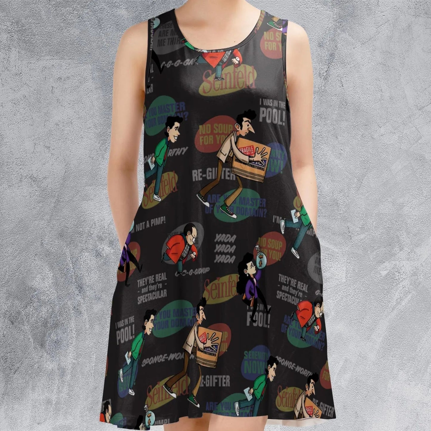Casual Sleeveless Dress - HDWUUF3S