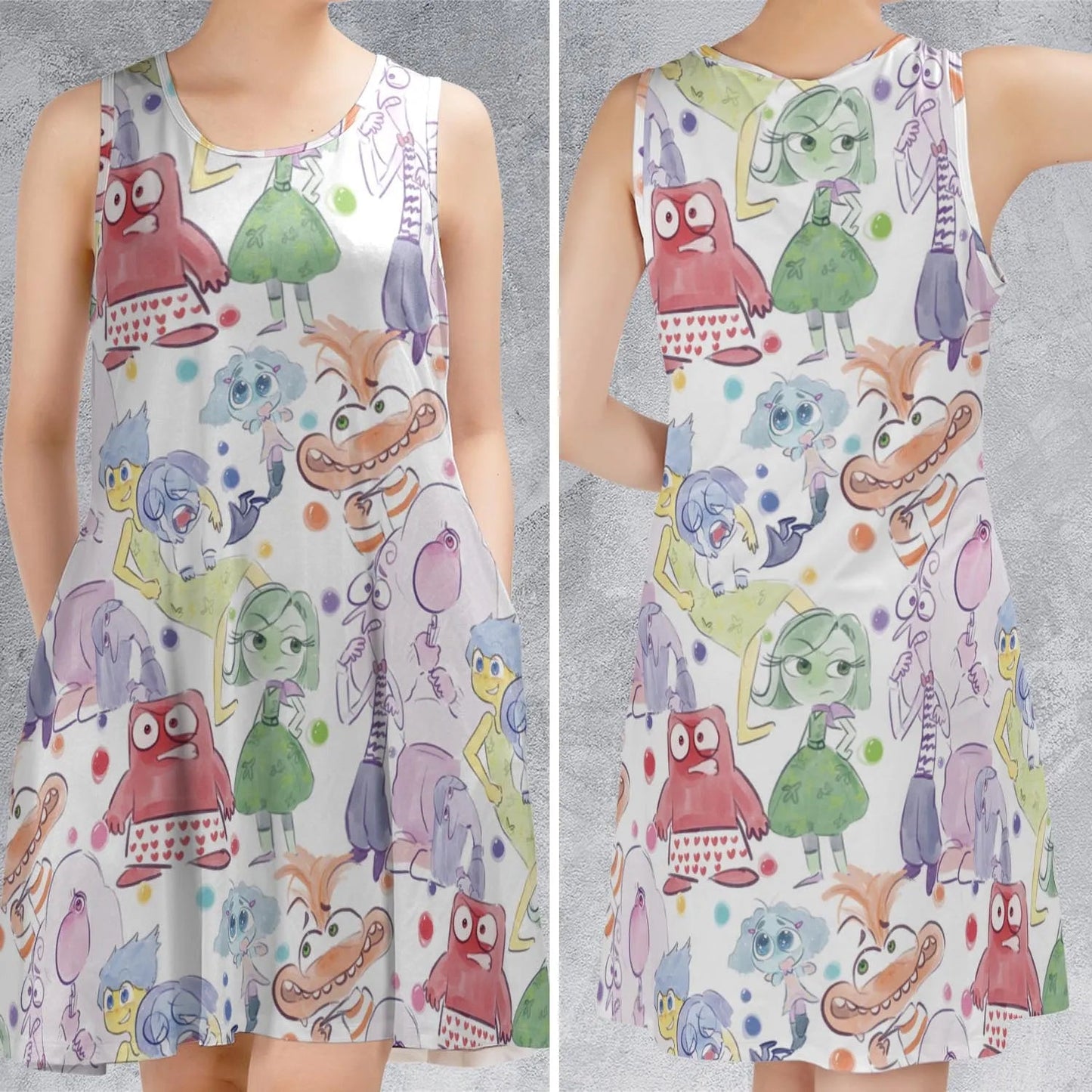 Casual Sleeveless Dress - Z1UPUH76