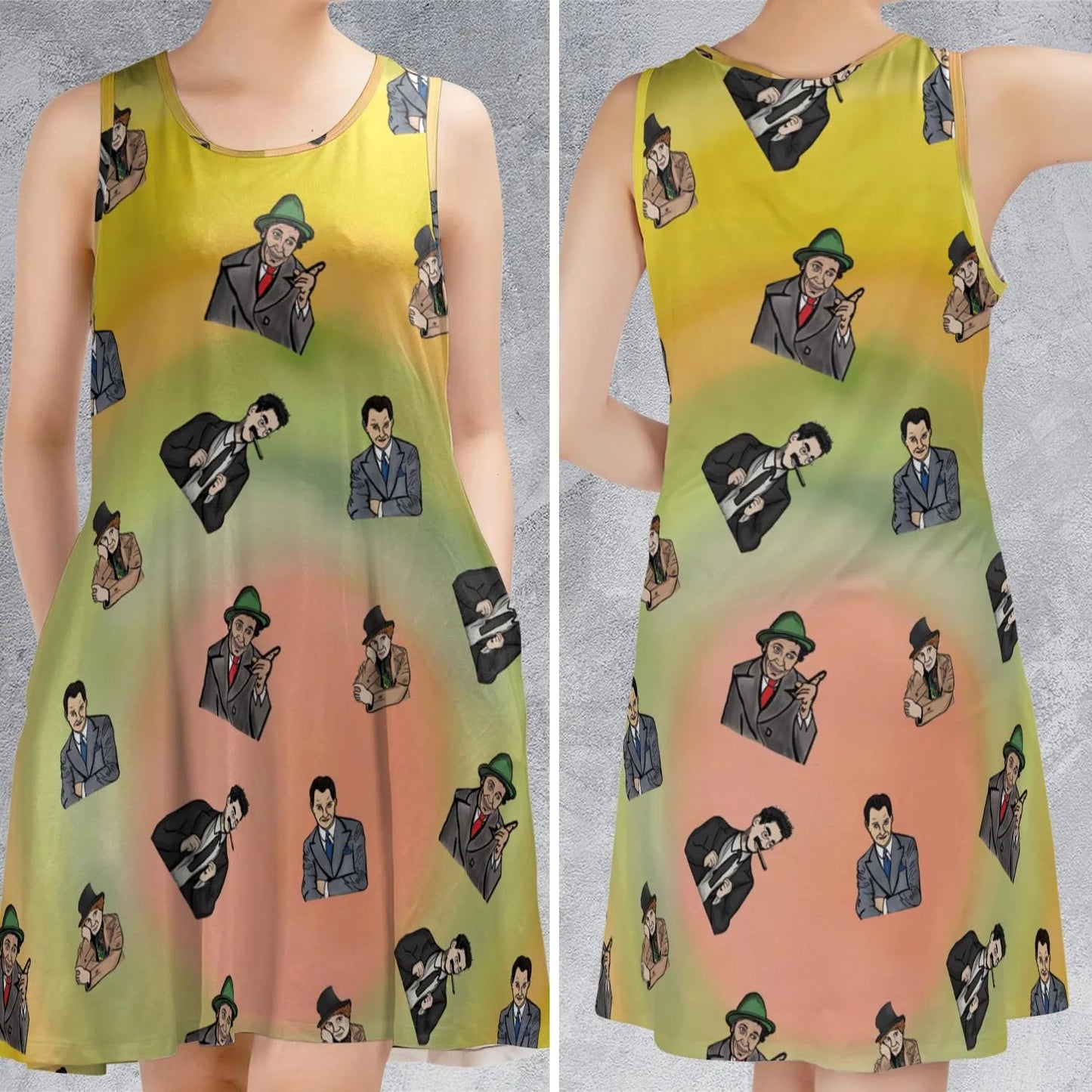 Casual Sleeveless Dress - L8FTCHAP