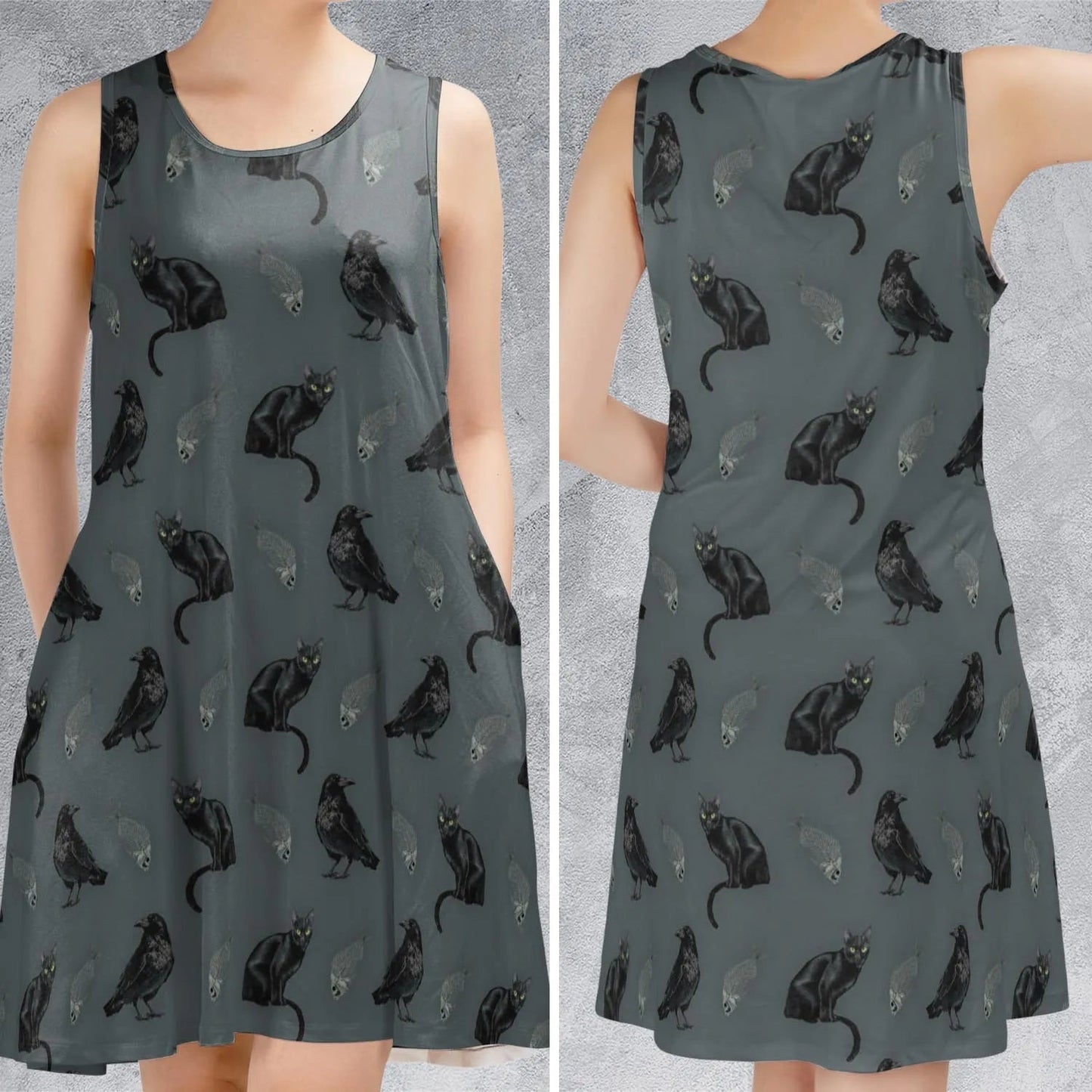 Casual Sleeveless Dress - 9BUVK618