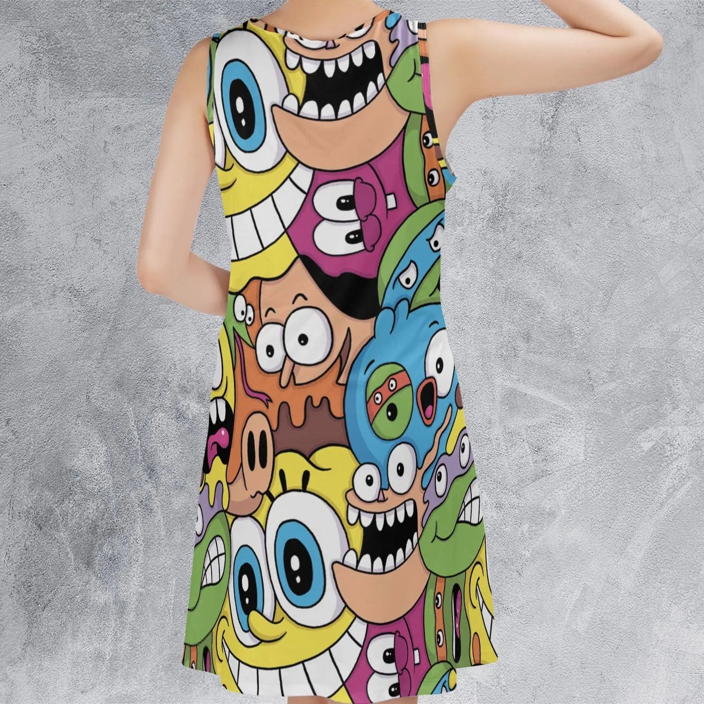 Casual Sleeveless Dress - 9AQADE7F