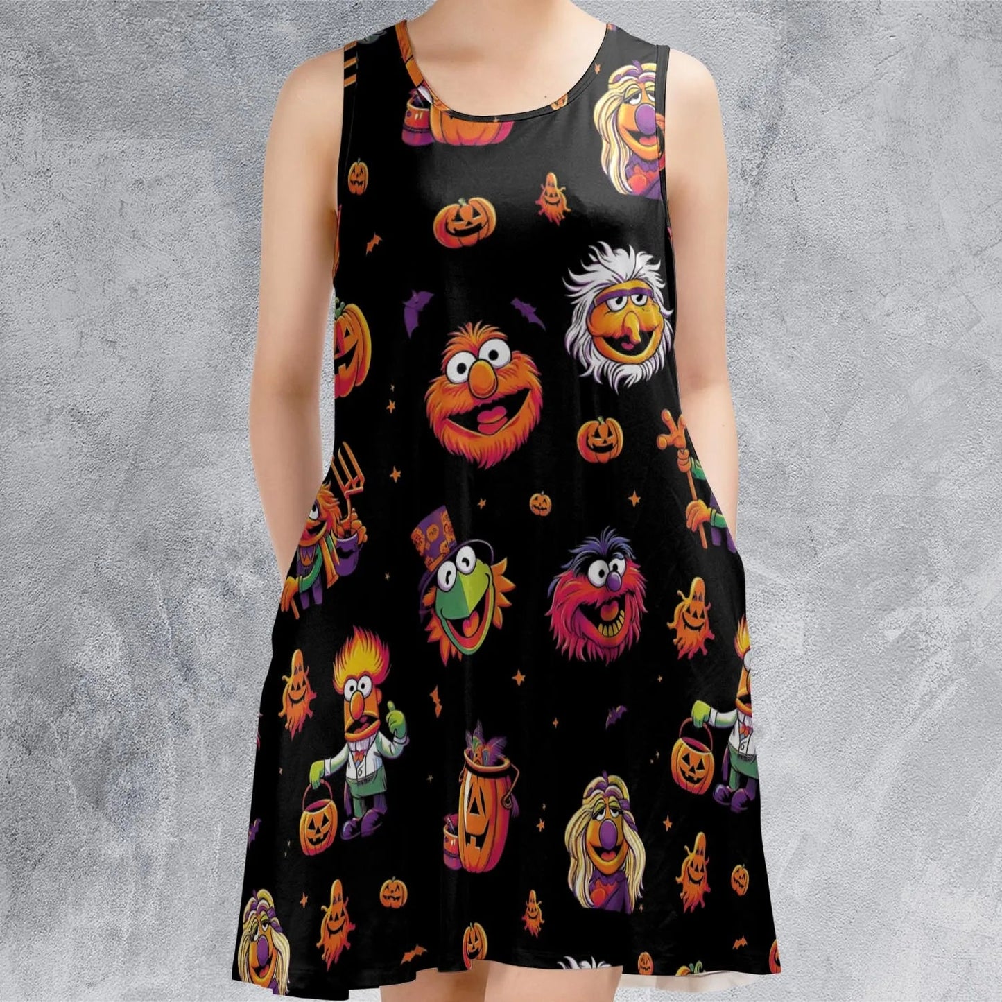 Casual Sleeveless Dress - WN5MZWEV