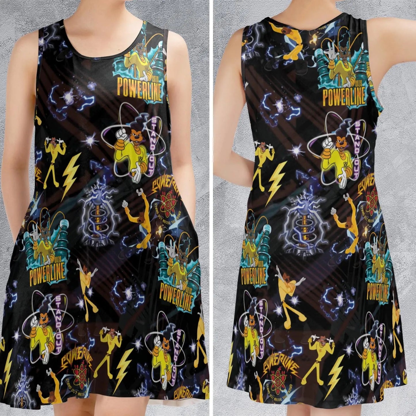 Casual Sleeveless Dress - 481J76U7