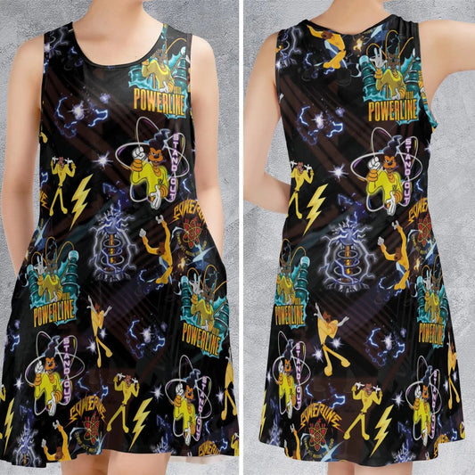 Casual Sleeveless Dress - 481J76U7