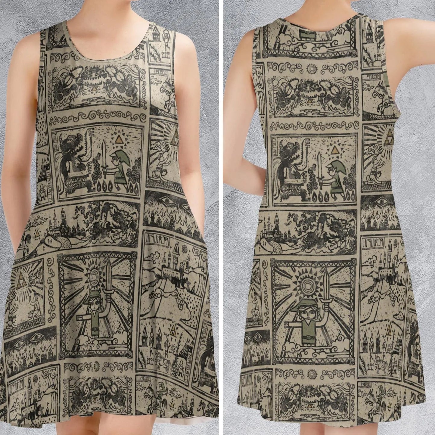 Casual Sleeveless Dress - C7PT869B