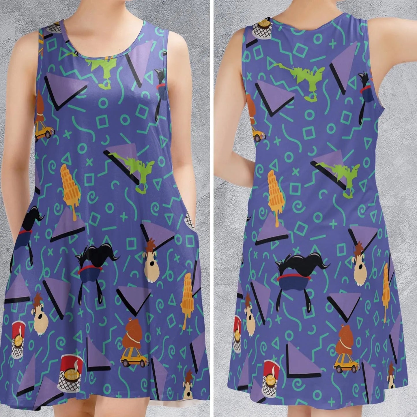 Casual Sleeveless Dress - 6S65J5F7