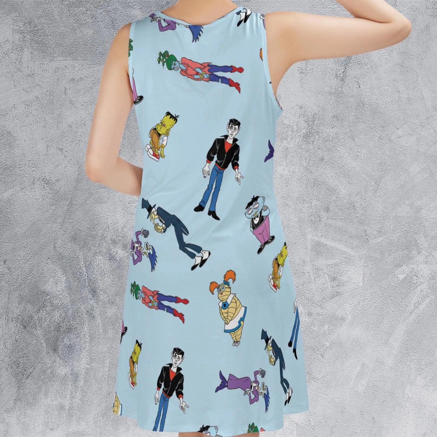 Casual Sleeveless Dress - AYPMEW76