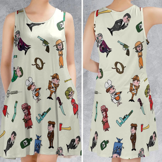 Casual Sleeveless Dress - 5165WFXL