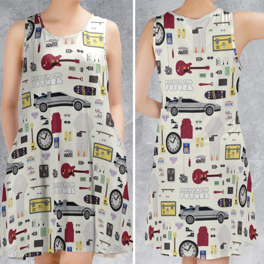 Casual Sleeveless Dress - AJ4CR3ZT