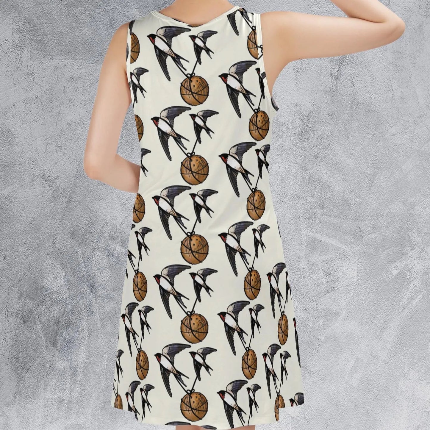 Casual Sleeveless Dress - CHR8MFN2