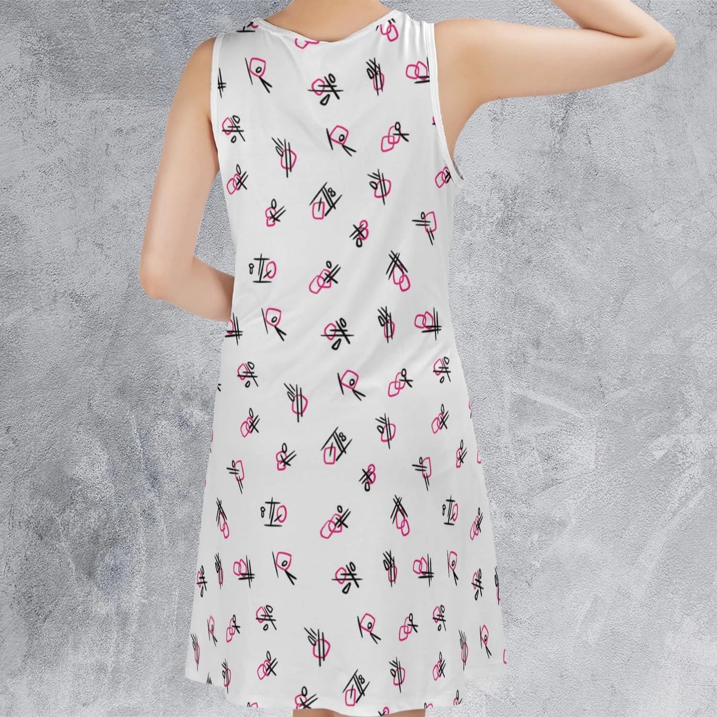 Casual Sleeveless Dress - 3U1FTHRK