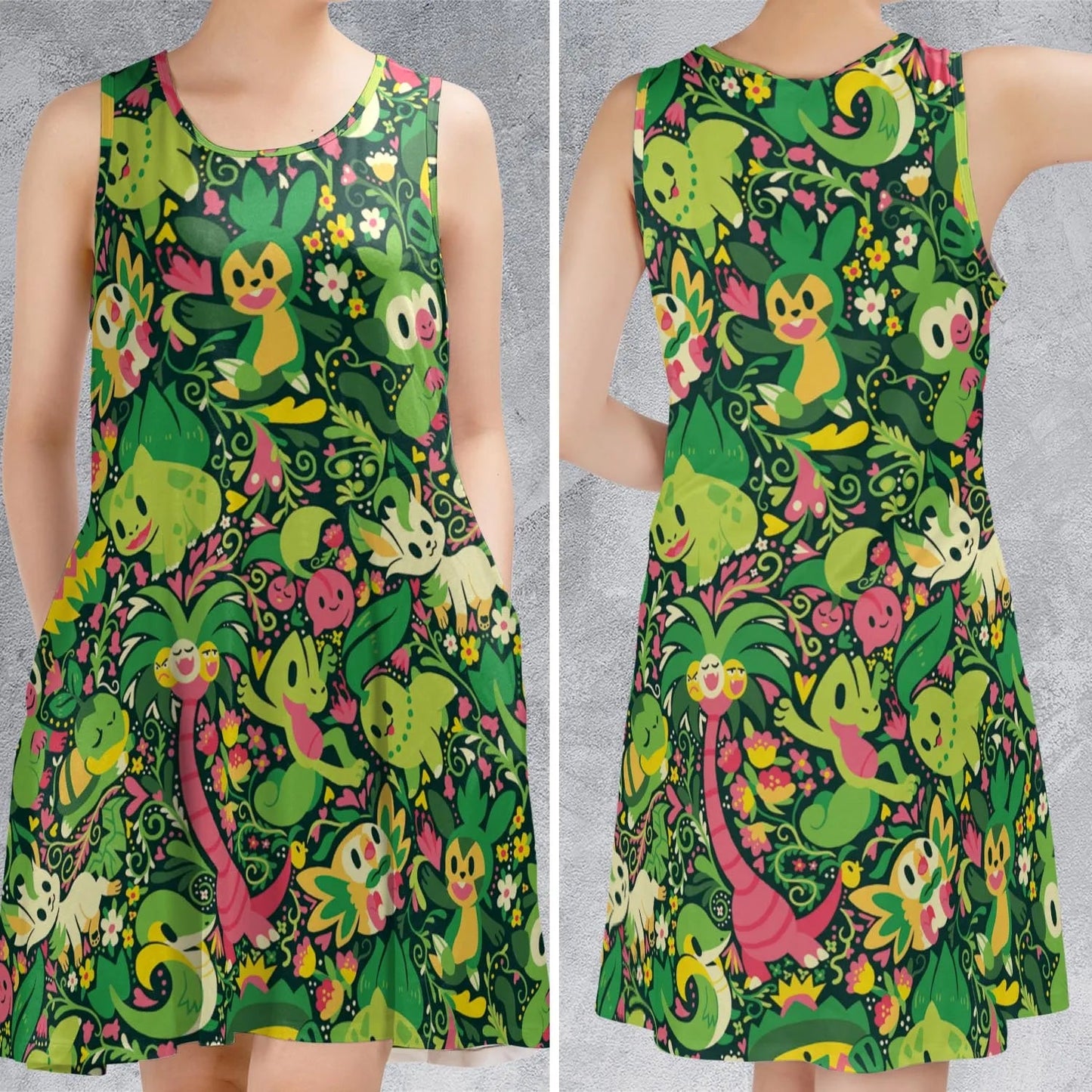 Casual Sleeveless Dress - 49HBWY7G
