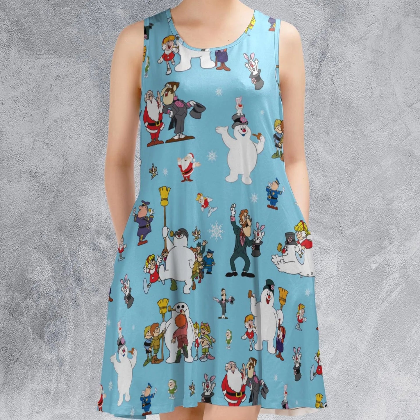 Casual Sleeveless Dress - WHVRC5ZX