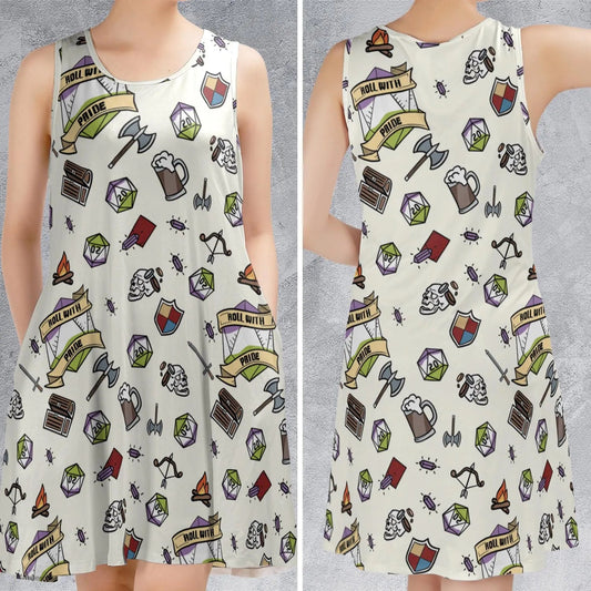 Casual Sleeveless Dress - 4SEKAEE5