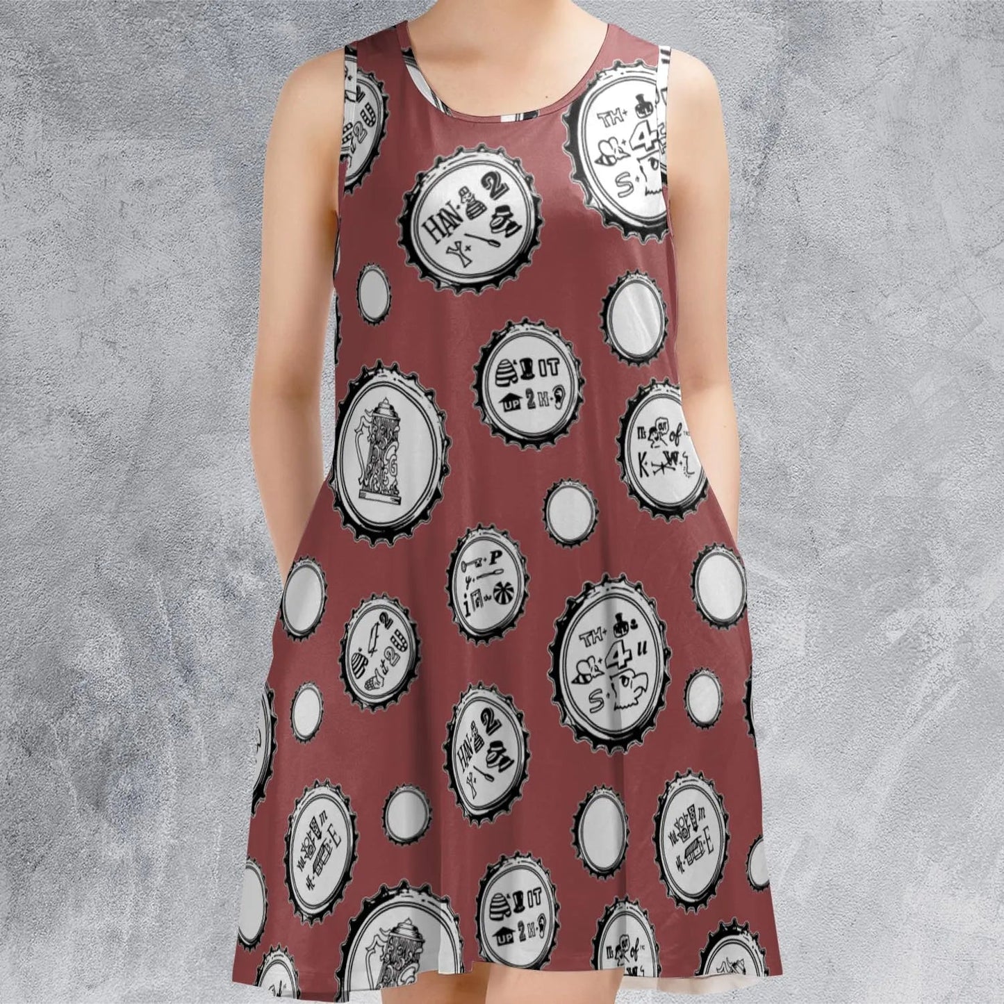 Casual Sleeveless Dress - P3X2XR64